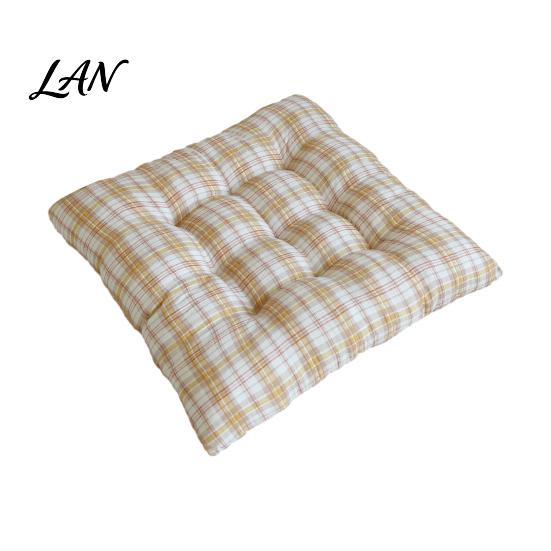 Decorative Plaid Seat Pad Chair Cushion with Ties, Soft Cozy Dining Pad, 16 Home Office Desk X Inch Non-slip for Chair, Dormitory High Elastic