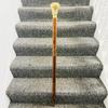Antique Nautical Solid Brass Head Handle Wooden Walking Stick Cane Birthday Gift