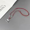 Long Life Lock Necklace Female Entry and Exit Safe Baby Silver Versatile Pendant Bells Safe Wealth Pendant Children's Bells