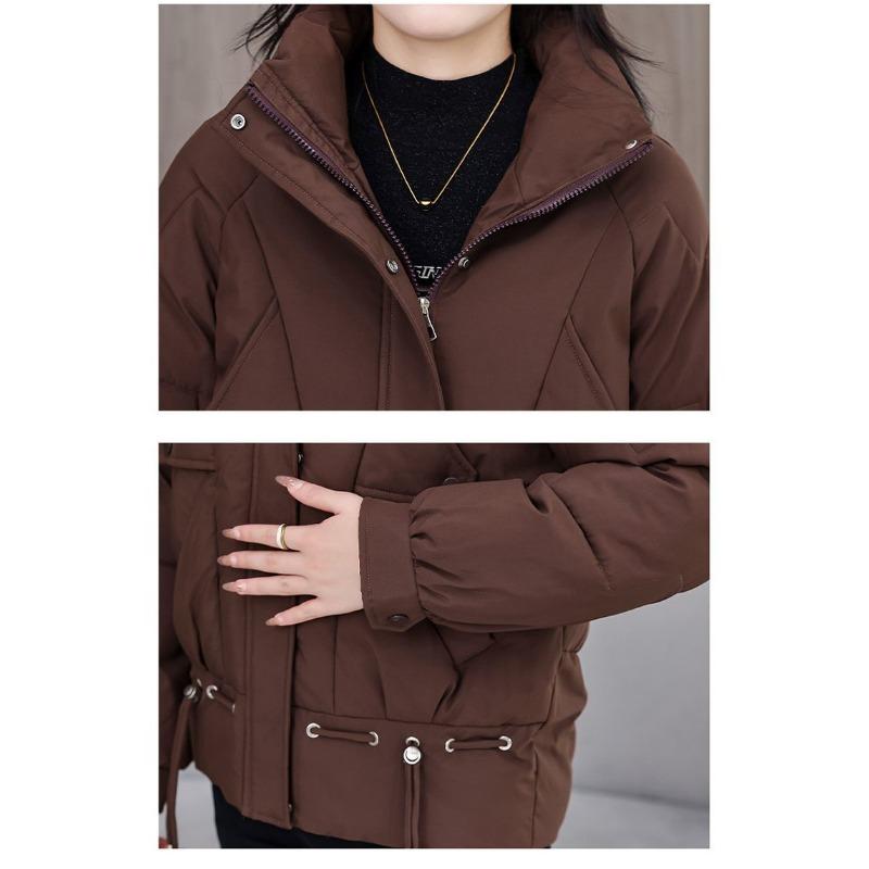 Winter Fashion Women Short Down Cotton Coat Loose Warm Thickened Slim Jacket