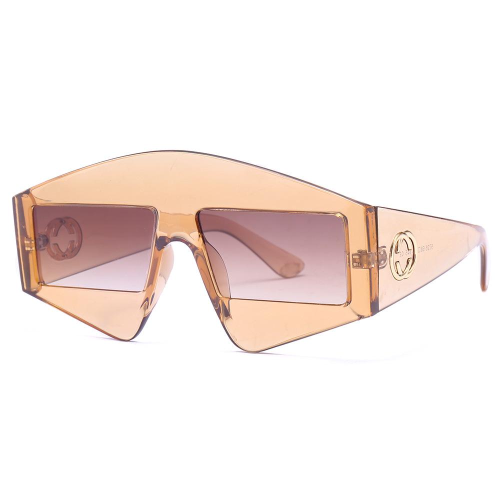 Y2K Luxury Designer Oversized Triangle Sunglasses Vintage Punk Big Frame Popular Shades for Women Men