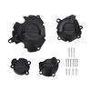 4PCS Motorcycle Engine Protection Cover Replacement for Suzuki 2004 2005 Engine Case Protector Guard Black