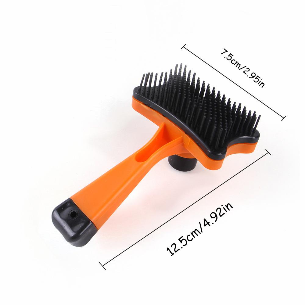 Pet Deshedding Brush - One-Click Hair Removal Tool for Cats & Dogs, Grooming Comb for Shedding Reduction, Massaging Beauty Brush