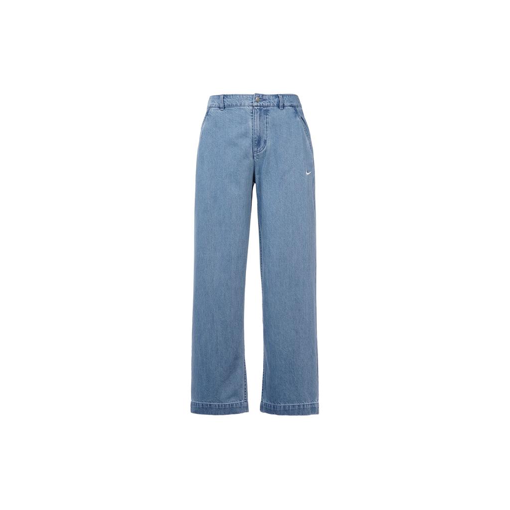 Nike Solid Logo Straight Leg Jeans Men Jeans Blue DV8918-493