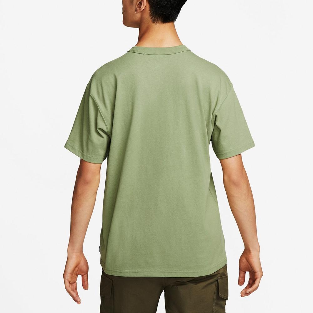 Nike Solid Color Pocket Crew Neck Loose Short Sleeve T-Shirt Men Tops Green DQ9296-334