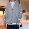 Spring and Autumn Men's Loose Casual All-match Base Knitted Cardigan Sweater