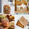 500pcs Handmade with Love Stickers Vintage Kraft Paper Sticker Stationery Label Baking Kraft Paper Stickers Scrapbook Gift Label