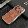 Matte Suede Leather Magnetic For Magsafe Case For iPhone 13 14 15 16 17 Pro Max Heat Dissipating Bumper Shockproof Soft Cover