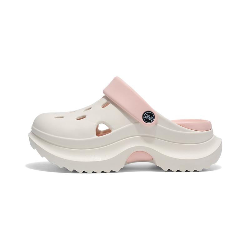 Eva hole shoes light wheel new height-increasing sandals muffin thick-soled outer wear bag head beach cool slippers