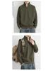 Men's Trendy Half-Zip Stand Collar Fleece Sweatshirt - Winter Thick, Casual Base Layer