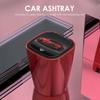 Portable Car Ashtray Double Inner Box With Led Lighting Trash Car Interior Supplies