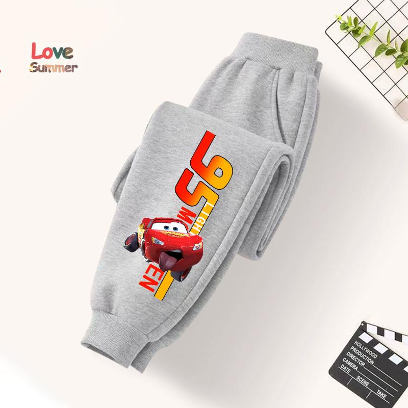 Boy's Pants Kids Trousers Cars Lightning McQueen Pants for Children Sweatpants Unisex Casual Spring Autumn Kids Clothes 4 To 14Years