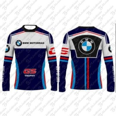 BMW Racing Motorcycles, Cars, Sports Round-neck Long-sleeved T-shirts, Breathable And Quick-drying Clothes For Men And Women