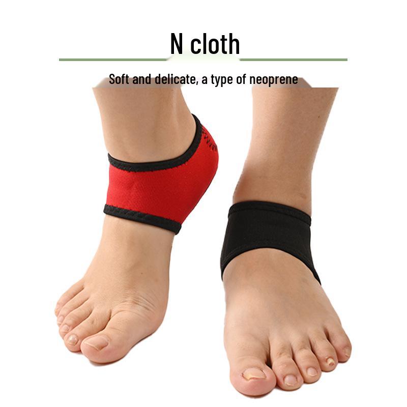 Unisex Black Red Heel Protector Socks - Comfortable Warm Shoe Covers