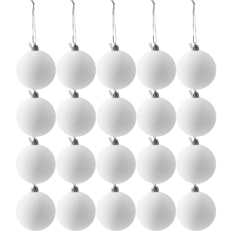 1-50 stuks Wijnrood Fluweel Kerstballen Kerstboom Bevlokte Hangende Decoraties Bal Ornamenten Huis Festival Feestartikelen