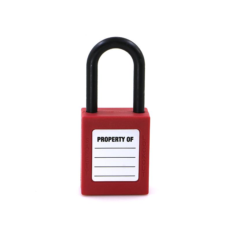 Safety Lockout Padlock 38mm Nylon Shackle Engineering Plastics OSHA LOTO Hazardous Energy Isolation Keyed-Different Keyed-alike