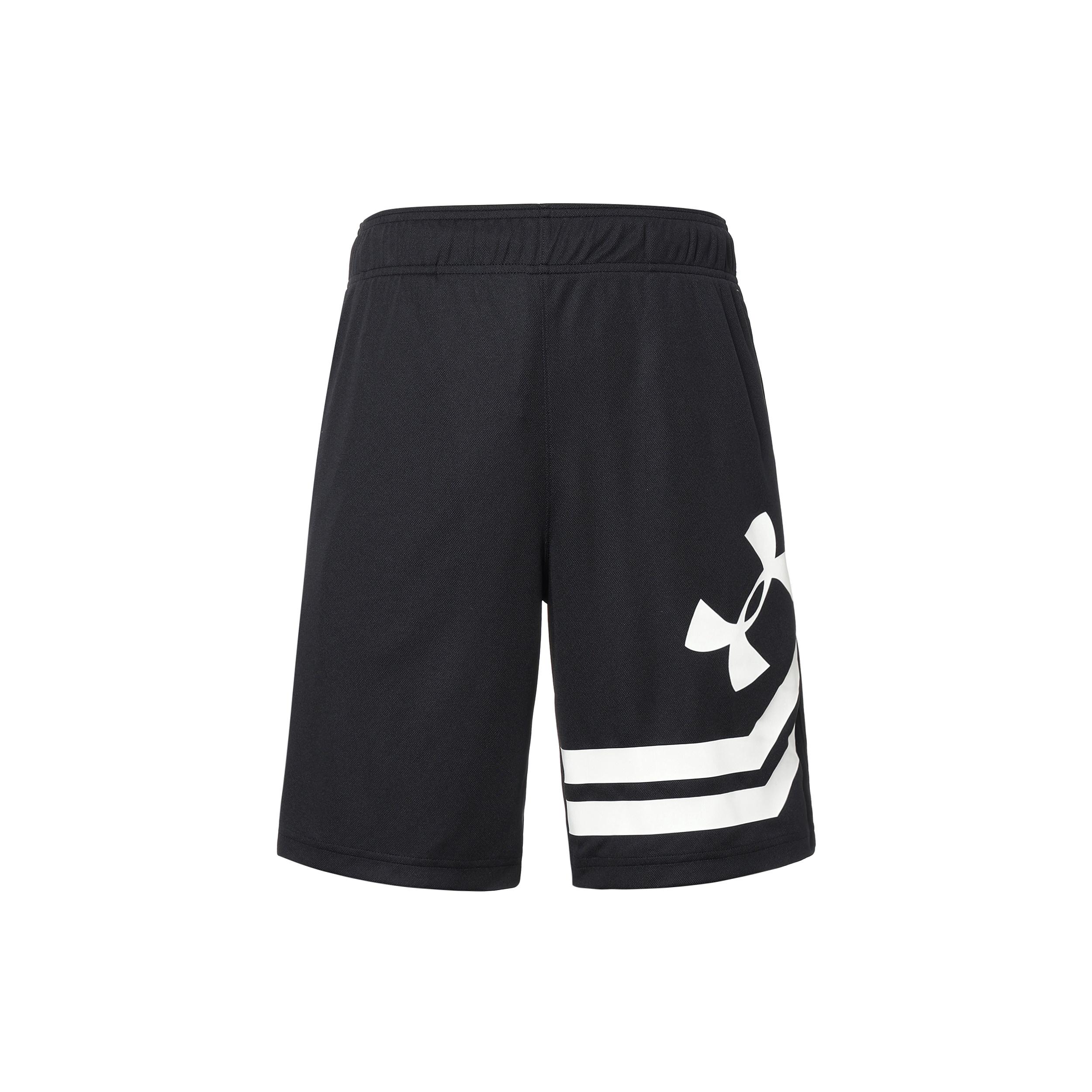 Under Armour Baseline Court Basketball Shorts Black White Men s 1351285-001 M