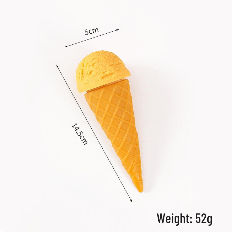 PVC Simulation Cream Ice Cream Toy - DIY Handmade Dessert Shop Display & Photography Prop.