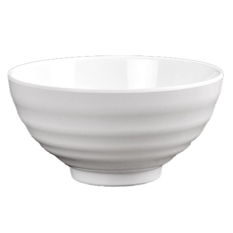 Melamine White Soup Bowl, 4.5-Inch A5 Rice Bowl for Hotel, Canteen, or Fast Food Use