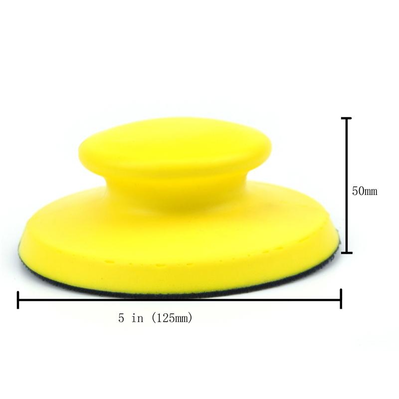 Sand Paper Backing Elastic Hand Sanding Block PU Foam Sanding Disc Holder For Hook & Loop Sandpaper