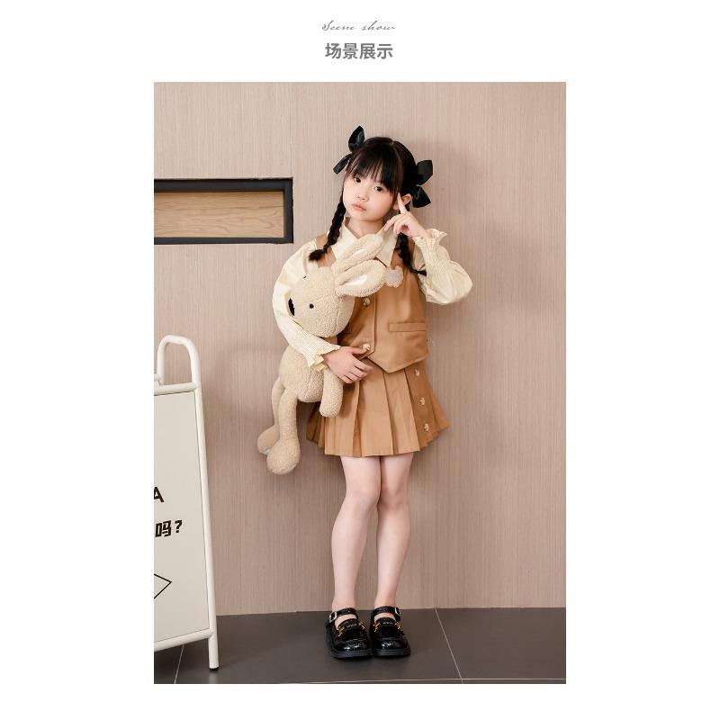 Girls' Leather Shoes Summer New Fashion Fashion Children's Princess Shoes Big Children British Style Little Girl Single Shoes