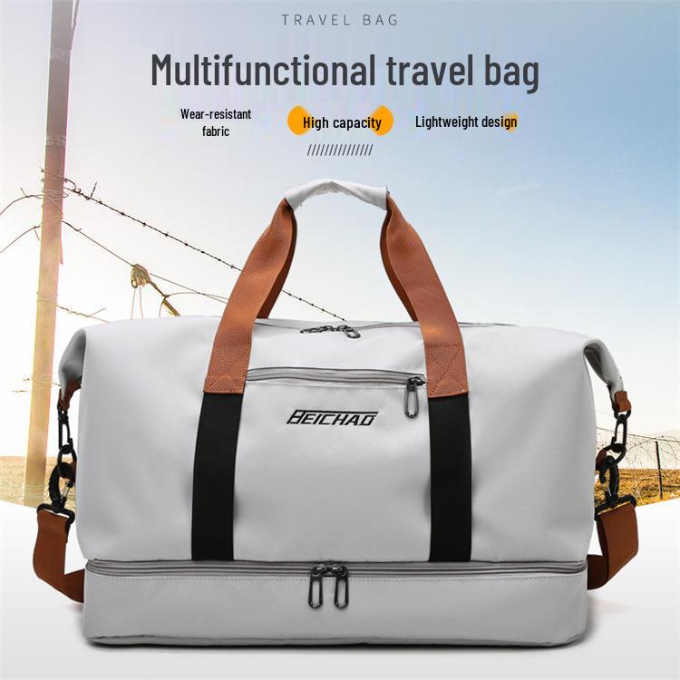 Waterproof Sports Bag with Custom Logo: Gym, Travel, Wet/Dry Separation, Lightweight, Shoe Compartment