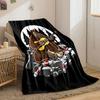 Bigfoot Guitar Campfire Blanket Bedroom Blanket for Livingroom Couch Lunch Break Soft Throw for Friend's Festival Gift