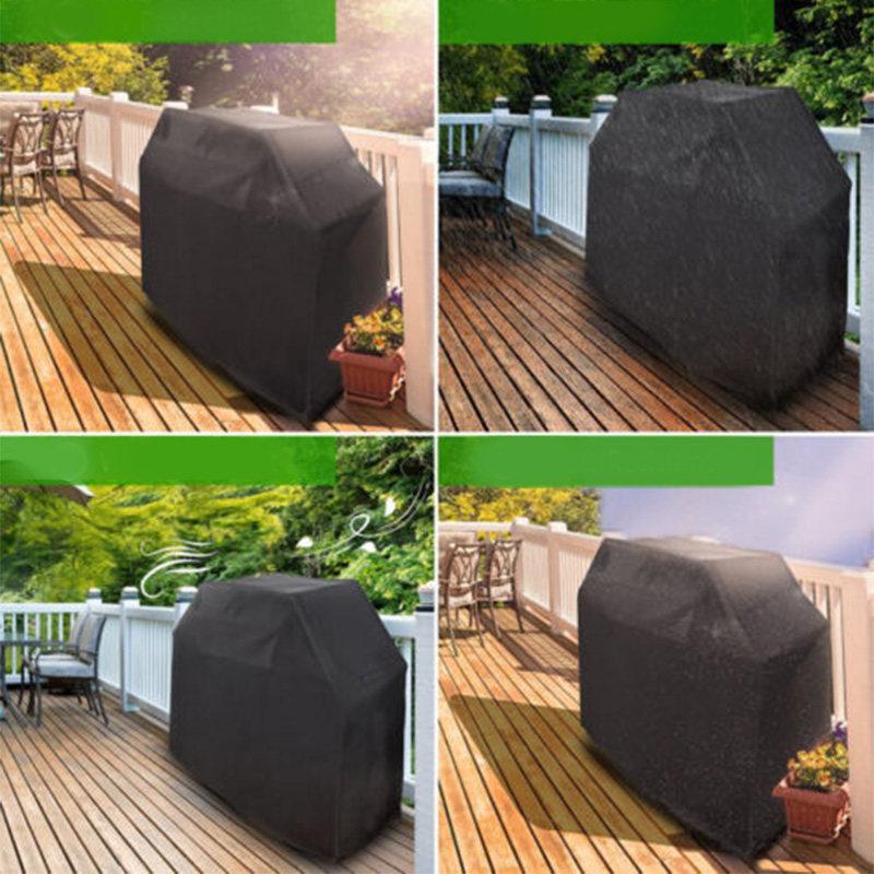 Bbq Grill Cover Heavy Duty Waterproof Oxford Cloth Outdoor Patio Protective Barbecue Smoker Cover 170x61x117cm