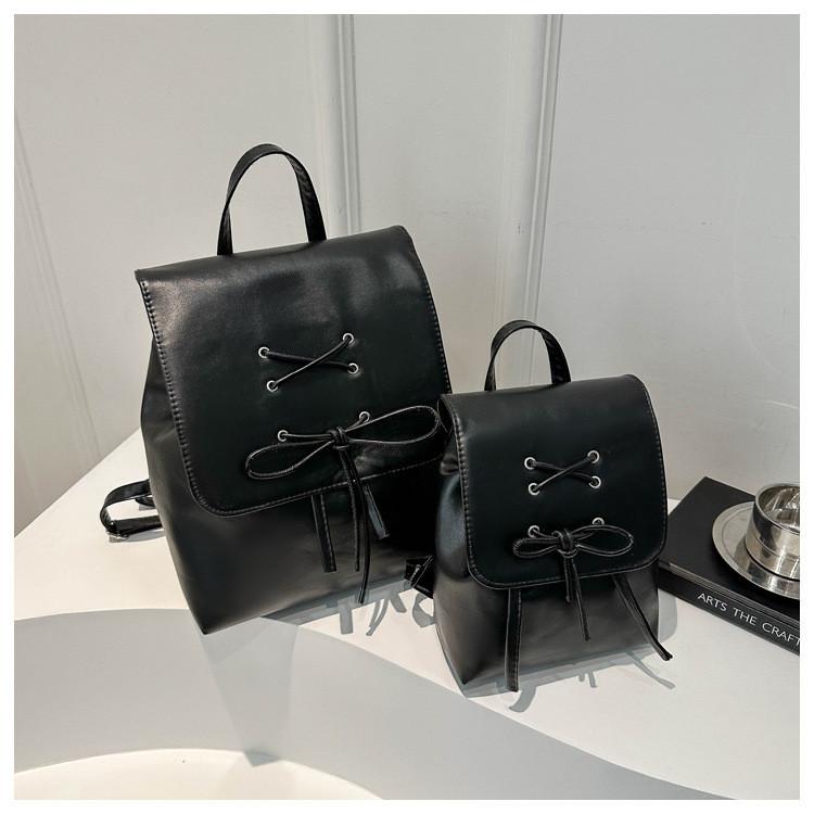 Simple And Casual Korean Style Ballet Bow 2024 New Trend Fashion Shoulder Backpack For Women
