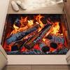 Lava Flow Doormat Unique 3D Design for Home Decor | Volcanic Themed Rug Entrance Mat Anti Slip Carpet Can Be Machine Washed
