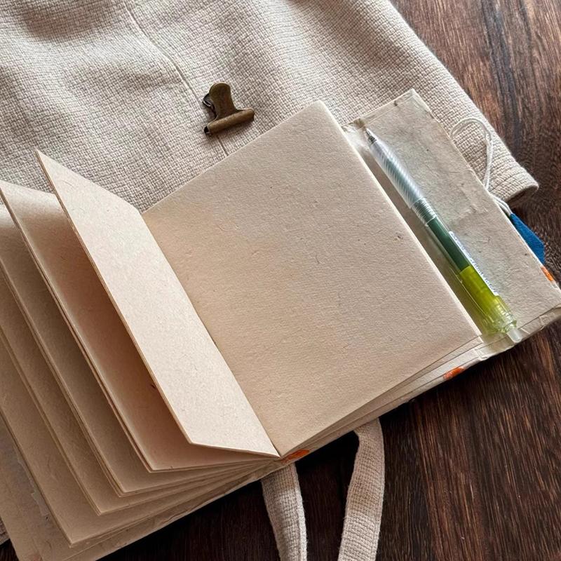 Pocket Flower Scrapbook Notebook Lokata Plant Handmade Graffiti Draw Book Dongba Paper Ledger Button Diary