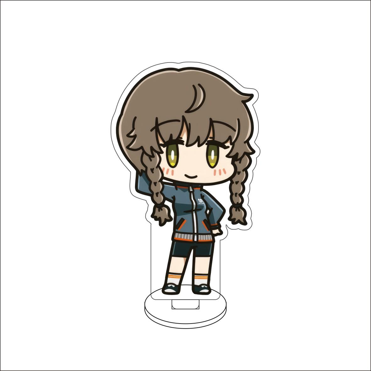 

10CM Anime Gate Figure Stand Model Okabe Rintarou/Makise Kurisu/Shiina Mayuri/Hashida Itaru Cute Desk Decor Standing Sign Gifts 10CM