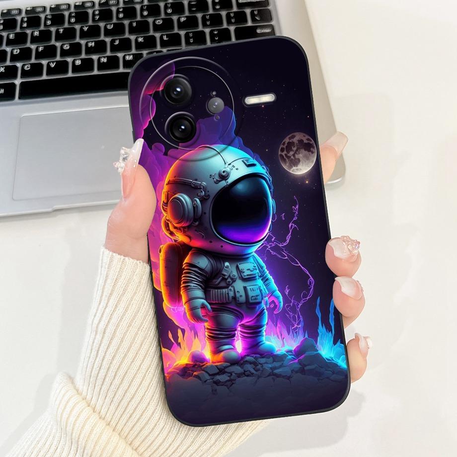 

Мягкий тонкий силиконовый чехол Fundas для Xiaomi Poco F7 Pro F7 Ultra Чехол для Redmi K80 K80Pro Задняя крышка Мультяшный панда кролик цветы Capa Poco F7 Ultra