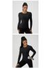 European & American Autumn/Winter Long Sleeve Yoga Top - High Elastic, Quick-Dry, Bare Feel, Round Neck Fitness T-Shirt