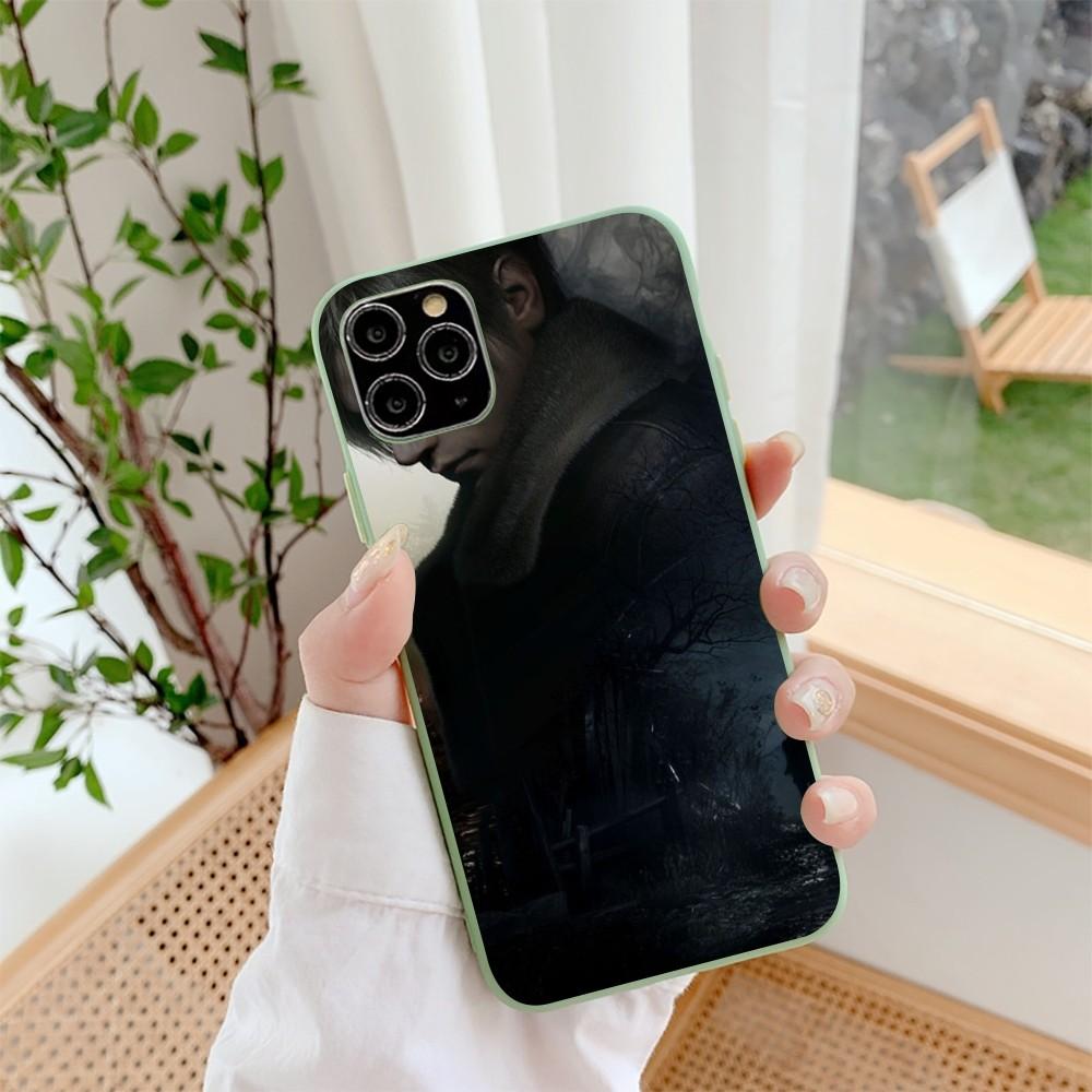 R-resident Game E-evil Phone Case For IPhone 14 11 12 13 Mini Pro Xs Max 8 7 6 6S Plus X XR Solid Candy Color Case