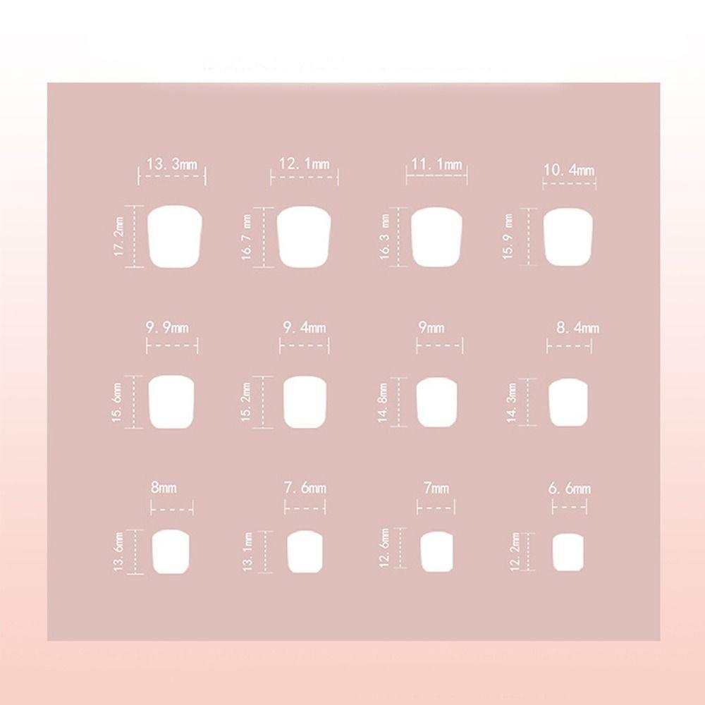 24pcs Flower Bow False Nails French Fake Nails Manicure Nail Tips DIY