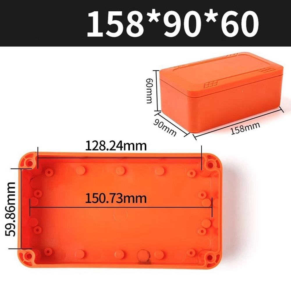 IP67 Waterproof Enclosure Junction Housing Box ABS Plastic Orange Color Instrument Box Electrical Project Box Outdoor Indoor