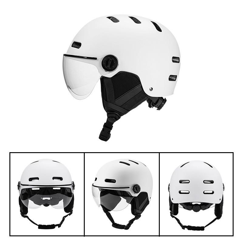 Unisex Cycling Helmet With Integrated Visor Bike Electric Scooter Riding EPS ABS Safety Half