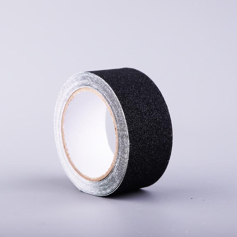 Black & Yellow Wear-Resistant Frosted Anti-Slip Tape for Stairs and Floors