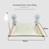 Foldable Solid Wood Cat Hammock with Suction Cup - Window Sill Cat Bed
