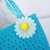 2Pcs/Set Flower Design Children Beach Hats Set Sun Hat Sun-protective Hat  Kids Summer Holiday
