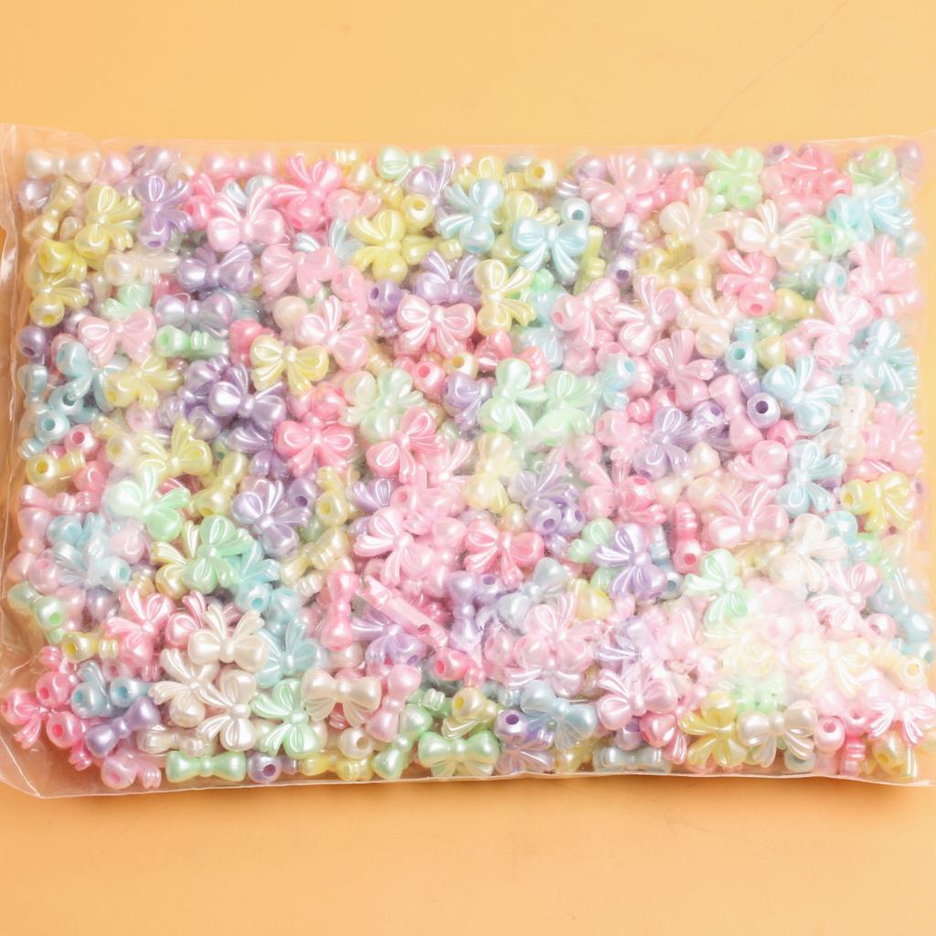 500g/bag Sunflowers Shells Butterlry Loose Beads Jewelry Making Acylic For Necklace Bowknots Fashion Bracelets DIY