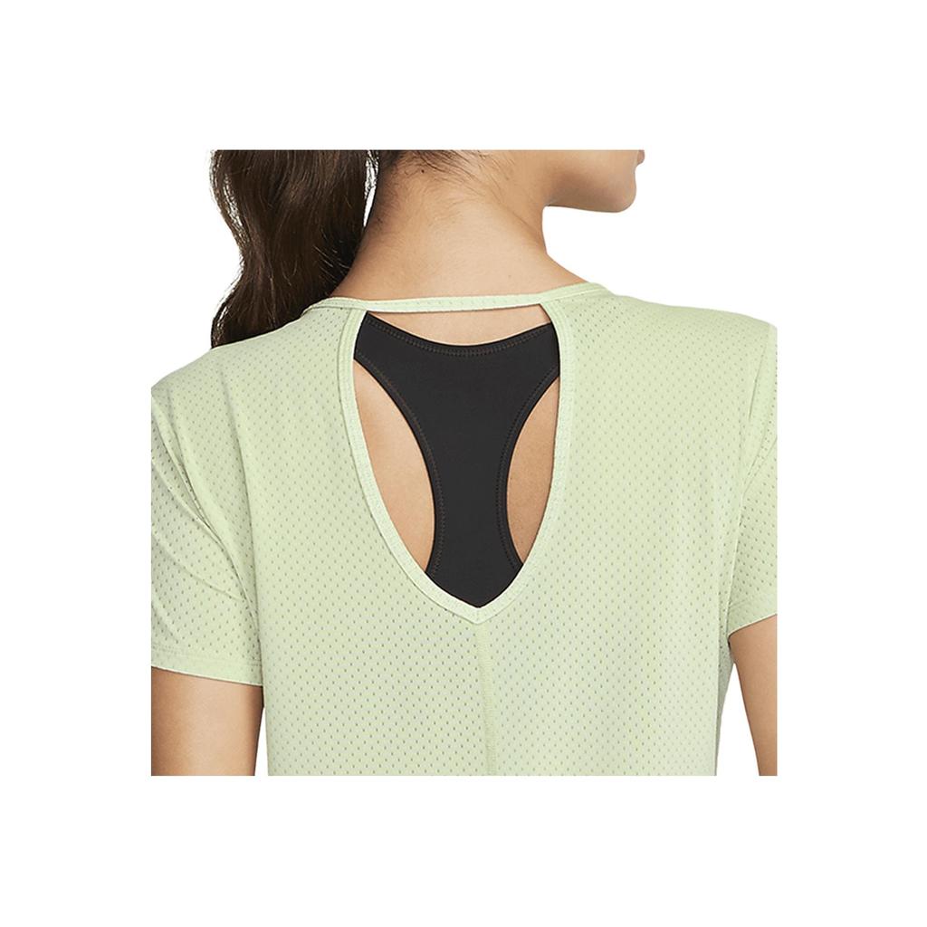 Nike Loose Solid Color Round Neck Short Sleeve T-Shirt Women Tops Green DX0132-343