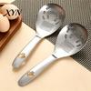 Leichtes Utensil für Picknick 5-in-1 Edelstahl-Schlitzlöffel, Multifunktions-Küchenwerkzeug mit Reibe, Sieb, Anti-Rutsch-Griff Kochlöffel