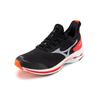 Mizuno Wave Rider Neo 1 Lace-Up Fabric Synthetic Leather Slip-Resistant Durable Breathable Low-Top Running Shoes Women Sneaker Black Red J1GD207802