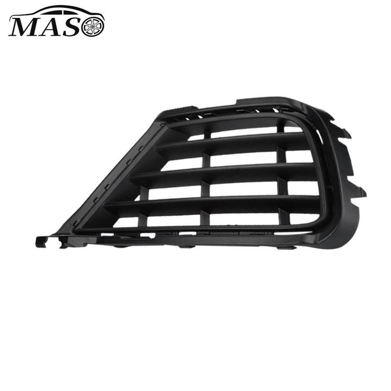 Left/Right Car Front Bumper Fog Light Grille Cover for VW Touareg Typ 7P Facelift 2015 2016 2017 7P6853665B Matte Black