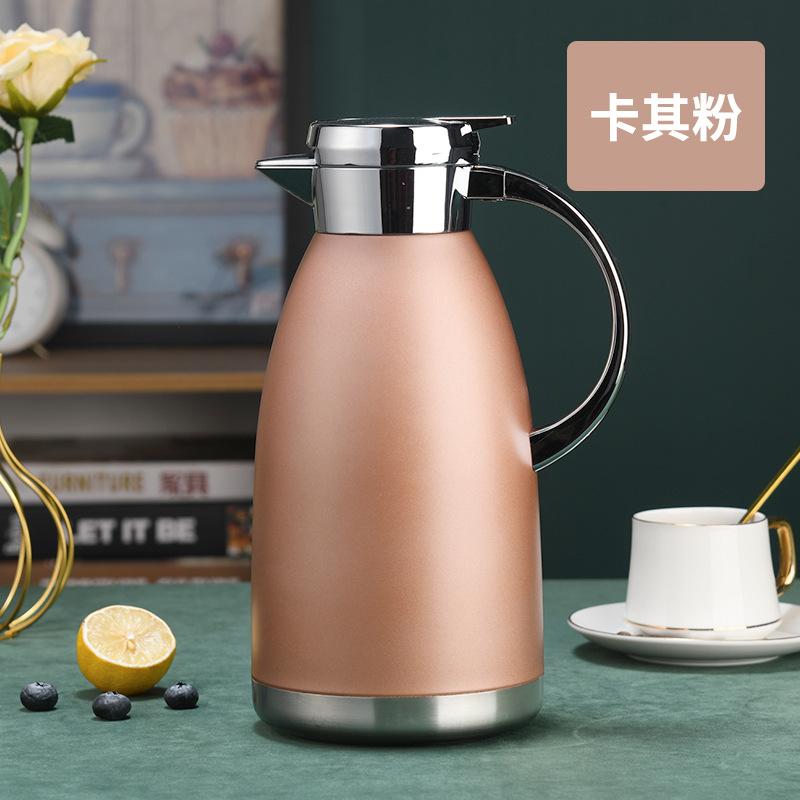 Insulation Pot 1.8L 2.3L Vacuum Stainless Steel Coffee Pot Milk Tea Jug Water Carafe Flask Thermal Thermos Bottles Sale