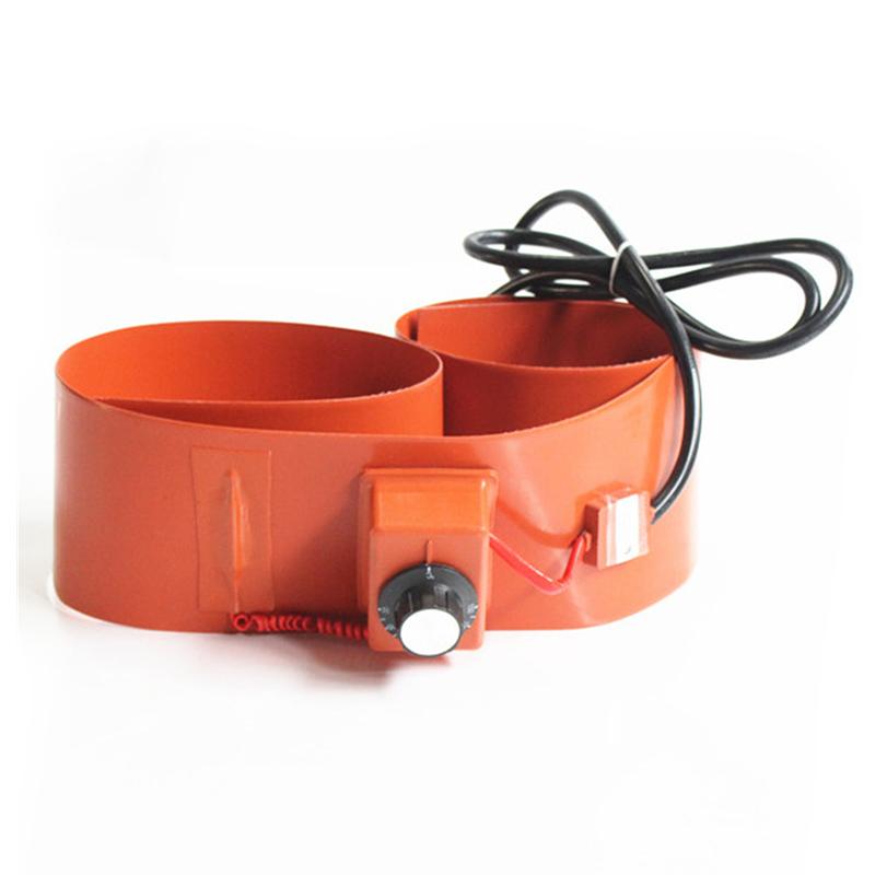 220V Flexible Silicone Band Drum Heater Blanket Oil Biodiesel Barrel Electrical Gas Tank for 208L Drum with Temp Controller
