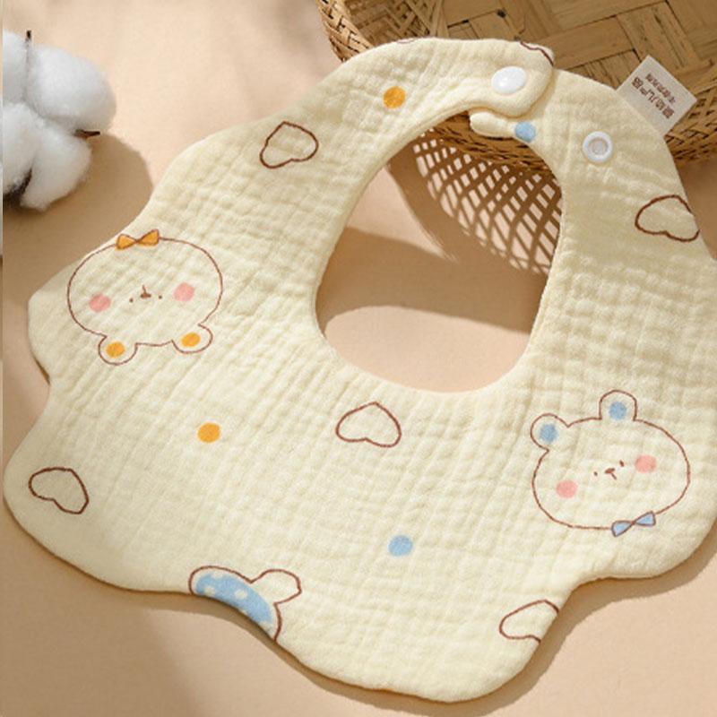 

Милые набивные хлопковые марлевые детские нагрудники, регулируемые, мягкие, впитывающие, для кормления новорожденных, слюнявые полотенца, шарфы для младенцев, прорезывающихся зубов Style 3