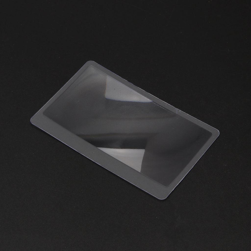 Plastic Bookmark Large Area Card Thin Reading Magnifying Glass Business Card Magnifying Glass Large Sheet Magnifier